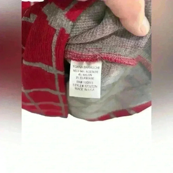 Anthropologie Yoana Baraschi Red Knit Short Sleeve Bodycon Sweater Dress‎ XS - Picture 5 of 9